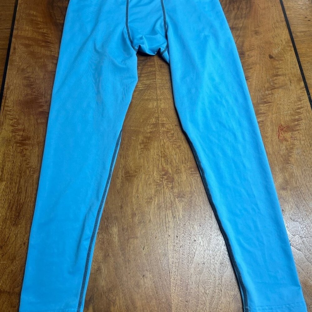 Eastbay Evapor Compression Pants Men's Large Teal Blue Workout Gym Weightlifting